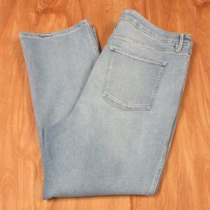 GOOD AMERICAN Good Curve Straight Light Compression Jeans Sz 18 Denim GCSTPB014T